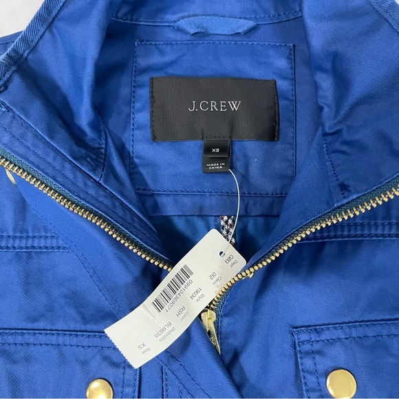 J. Crew Blue Utility Jacket with Gold Buttons - Picture 3 of 9